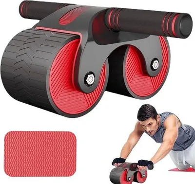 Produktbild von Famanu Ab Roller - Effektives Bauchmuskeltraining - Rot