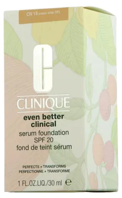Zdjęcie produktu dla Podkład Clinique Even Better Clinical Serum SPF 20, odcień CN 18, kremowa konsystencja (30 ml)
