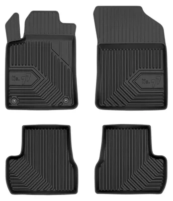 Productafbeelding van Rubberen automatten voor Citroën C3 II 2009-2016 (hatchback) – 4-delig, zwart, op maat