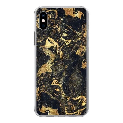 Produktbild von MuchoWow® Handyhülle Schutzhülle Hülle für iPhone Xs Marmor - Luxus - Gold Silikon Softcase Handy Hülle - Handytasche