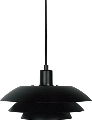 Produktbild von Pendelleuchte LED, Hängelampe, Deckenlampe Pendel, Pendellampe Esstisch, Pendelleuchte für Wohnzimmer, Skandinavische Design, DL31 schwarz