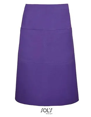 Produktbild von SOLs 88020 | Medium Apron Greenwich - 90 x 65 cm - Farbe: Dark Purple - Größe: 90 x 65 cm