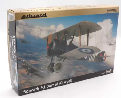 Zdjęcie produktu dla Eduard 82172 Sopwith F.1 Camel (Clerget) – zestaw do budowy modelu samolotu w skali 1:48 w oryginalnym opakowaniu