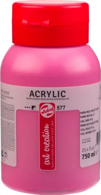 Produktbild von Talens Art Creation Acrylfarbe in der Flasche 750 ml - Permanentrotviolett Hell 577