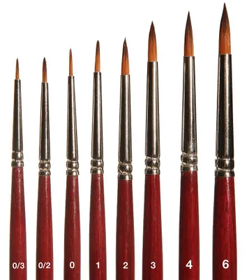 Produktbild von Faller 172108 - Rundpinsel mit brauner Spitze, synthetisch, Größe 4 - Neu