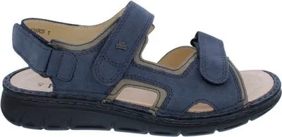 Produktbild von Finn Comfort Sandale Wanaka-Soft 81540-903097, Nubukleder, Blau-Beige, Fußbett zum Wechseln 47