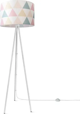 Produktbild von Stehlampe Wohnzimmer Modern E27 Leselampe Stehleuchte Stativ Retro Lampenschirm