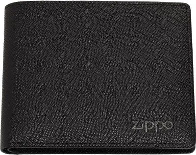 Produktbild von ZIPPO - Saffiano Flip Geldbörse - Brieftasche für Kreditkarten im Querformat aus Rindsleder Kartenetui Halter Portemonnaie 2007085