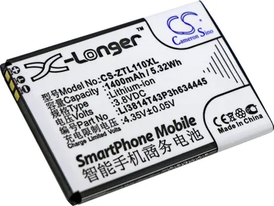 Produktbild von TECHTEK Akku Kompatibel mit [ZTE] Blade L110, Blade L110 Dual SIM Ersetzt Li3814T43P3h634445