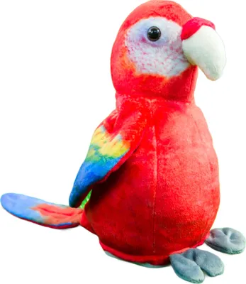 Zdjęcie produktu dla Kögler papuga gaworząca Sally gaworzy wszystko bobblehead pluszowa papuga NOWOŚĆ