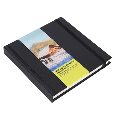 Immagine prodotto di Libro per acquerello, carta priva di acidi, blocco di carta per acquerello con copertina rigida a due facce per tecniche miste wet-dry