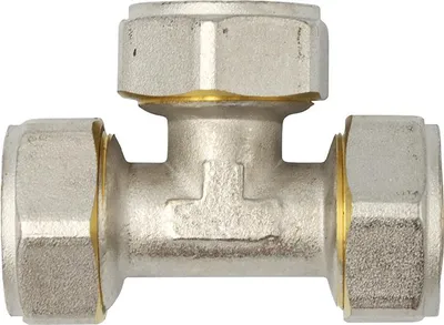Produktbild von Pipetec Klemmring Schraubfitting T-Stück 26x3 mm Mehrschichtverbundrohr