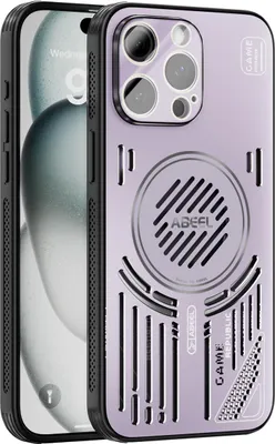 Obrázek produktu pro Magnetické pouzdro pro iPhone 14 Pro Max hliníkové nárazuvzdorné ochranné pouzdro s odvodem tepla a fólií na čočku Fialová