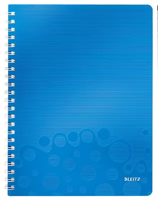 Produktbild von Leitz 46380036, Muster, Blau, A4, 80 Blätter, 80 g/m², Kariertes Papier