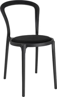 Produktbild von Stuhl SLIM schwarz – Polypropylen und Stoff