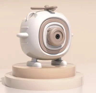 Produktbild von Flugzeug Elektro Kinder Spielzeug Bubble Kamera Maschine (Weiß)