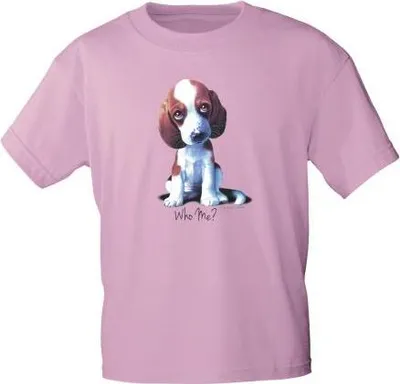 Produktbild von Kinder T-Shirt Print Hundewelpe Who me ? 12659 Gr. 110-164 Color - rosa Größe - 110/116