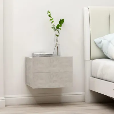 Immagine prodotto di vidaXL Comodino grigio cemento 40x30x30 cm in materiale composito
