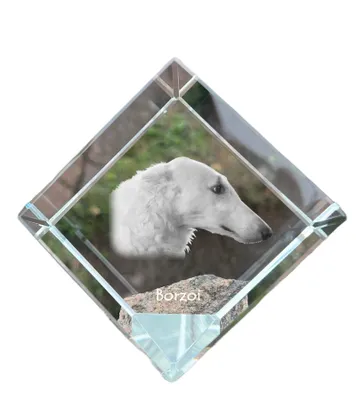 Produktbild von Barsoi Kristallwürfel mit Hund Art-Dog
