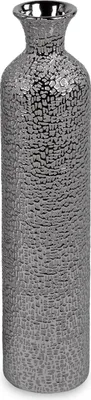 Produktbild von Bodenvase, Flaschenvase HELSINKI H. 52cm silber grau Keramik Formano