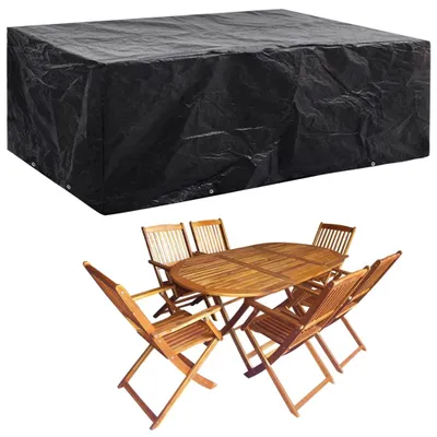 Image de vidaXL Couvertures pour meubles de jardin 2 pcs. 8 oeillets 242x162x100 cm