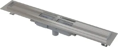 Immagine prodotto di Alcadrain APZ1101 Low Duschrinne mit Rand für den perforierten Rost, Abfluss senkrecht 300 mm
