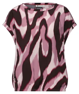 Produktbild von Street One Roundneck shirtblouse w tape d clouded blush 44