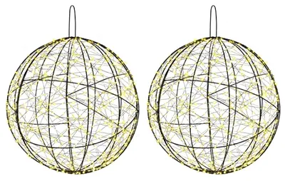 Produktbild von Weihnachts-Finial-Licht 2 stk. 1900 LEDs Warmes Weiß
