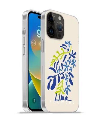 Produktbild von MuchoWow® Handyhülle Schutzhülle Hülle für Apple iPhone 14 Pro Max Blume - Blätter - Lima Silikon Softcase Handy Hülle - Hardcover