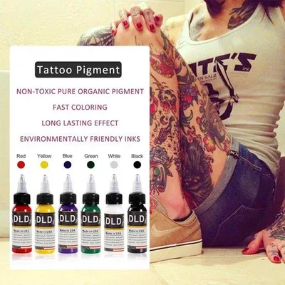 Zdjęcie produktu dla Zestaw pigmentów do tatuażu – kolory podstawowe – zestaw do mikrobladingu