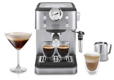 Obrázek produktu pro De’Longhi Linea Classic, Espresso kávovar, 1,7 l, Mletá káva, 1350 W, Černá, Nerezová ocel