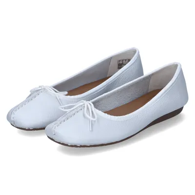 Immagine prodotto di Clarks FRECKLE ICE ballerine - scarpe basse da donna - scarpe slip-on bianco tempo libero NUOVO
