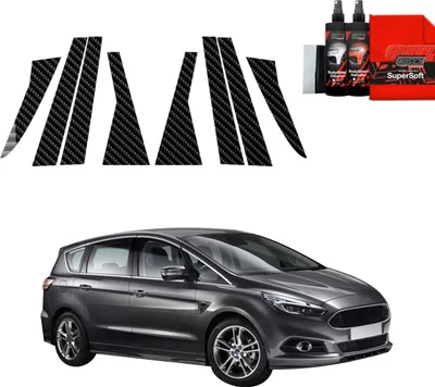 Obrázek produktu pro 8in1 Ochranná fólie z uhlíku Grizz Protector pro sloupek B – Ford S-Max MK2 (2015–2019)