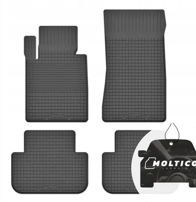 Productafbeelding van Set rubberen vloermatten met rand, geschikt voor alle weersomstandigheden, voor BMW 7 E65 (2001-2008)