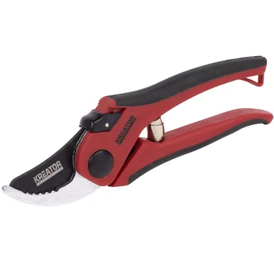Produktbild von Kreator Bypass Universal Gartenschere 20,5 cm Blumenschere Anti Haft Klinge - Gartenschere Bypass Kohlenstoffstahl