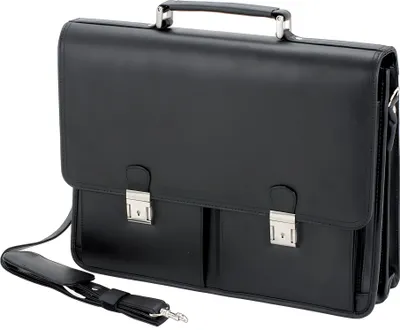 Produktbild von Alassio Aktentasche "VENETO" Leder schwarz