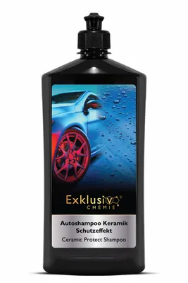 Produktbild von Exklusiv Chemie Autoshampoo Keramik Schutzeffekt 750ml | Auto Shampoo Konzentrat mit Abperleffekt | Auto Reiniger mit Keramik Versiegelungseffekt