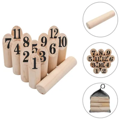 Image de vidaXL Jeu de Kubb en bois