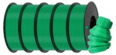 Obrázek produktu pro 3D tiskárny, filament, TPU (flexibilní materiál), ABS (odolný materiál), 5 kg zeleného TPU filamentu