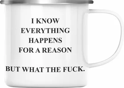 Produktbild von Trendation - Lustige Emaille Tasse mit Spruch für Frauen Männer Arbeit Büro Lustig Emaille Tassen Becher mit Sprüchen Kollegin Geschenk Sarkasmus WTF (Silber)