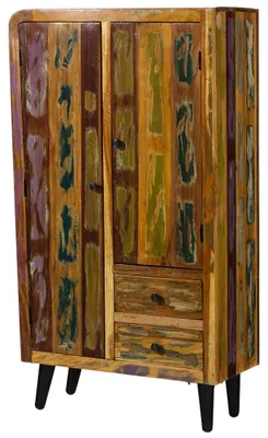 Immagine prodotto di MASSIVMOEBEL24 | SIXTIES #109 Credenza in legno di Legno riciclato - laccato / multicolore 90x40x160