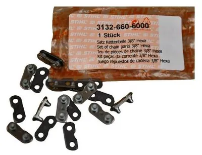 Produktbild von STIHL Original Kettenglied-Nieten für 3/8" 1,6mm Hexa Verbindungsglieder - 31326606000