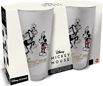 Immagine prodotto di Set di bicchieri vintage Topolino 2 pezzi 490ml bicchieri Disney