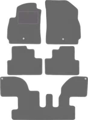 Produktbild von Graphit-Fußmatten für: Chevrolet Orlando I Minivan (2010-2018)