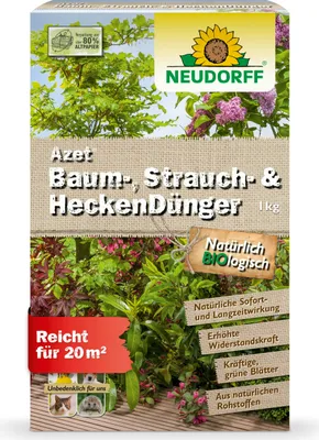 Produktbild von Neudorff  - Azet Baum-, Strauch- und HeckenDünger 1 kg reicht für 20m²