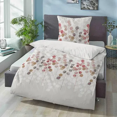 Produktbild von Biberna Seersucker Bettwäsche 26722-544 taupe 155x220 cm + 80x80 cm