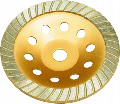 Produktbild von 180 mm Schleifteller Diamant Schleiftopf Topfscheibe Beton Segment Turbo Gold