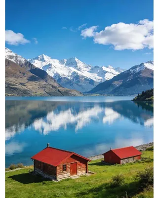 Image de Kit de peinture par numéros pour adultes, paysage, maison rouge, 40x50 cm, kit de loisirs créatifs, peinture à l'huile, décoration murale