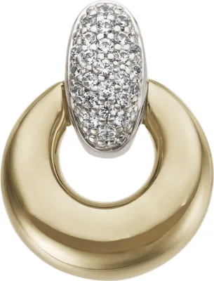 Produktbild von Anhänger aus 585 Gold Gelbgold & Weißgold bicolor 25 Brillanten 0,12ct.