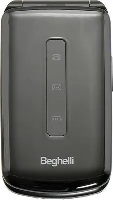 Image de Beghelli SLV19 Téléphone pour personnes âgées Gris Double SIM Grandes touches Clé de sauvetage